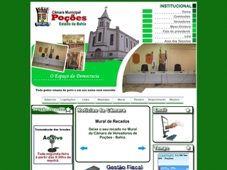 Thumbnail do site Cmara de Vereadores de Poes