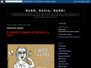 Thumbnail do site Burn, Bahia, Burn!