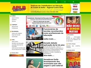 Thumbnail do site APLB Sindicato - Delegacia Sindical do Sol