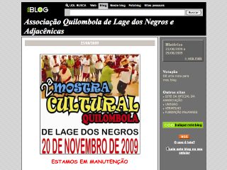 Thumbnail do site AQLN - Associao Quilombola de Lage dos Negros