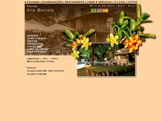 Thumbnail do site Pousada Vila Marraro