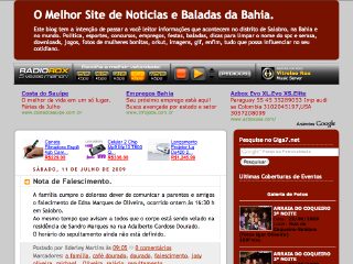 Thumbnail do site Saiba o que acontece em Salobro e Regio de Irec.