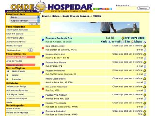 Thumbnail do site Guia de Hotis e Pousadas - Santa Cruz de Cabrlia