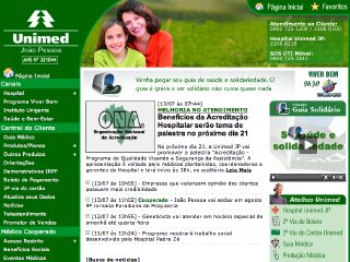 Thumbnail do site Unimed João Pessoa