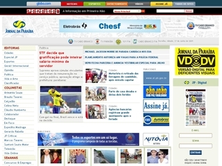 Thumbnail do site Jornal da Paraba