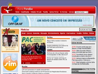 Thumbnail do site Portal Paraíba