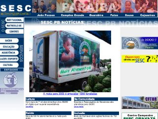 Thumbnail do site SESC Paraba