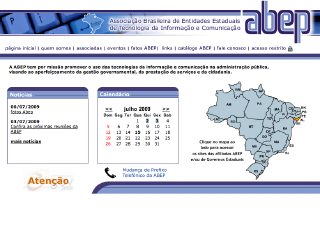 Thumbnail do site ABEP - Associao Brasileira de Empresas Estaduais de Processamento de Dados