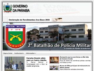 Thumbnail do site Polícia Militar da Paraíba