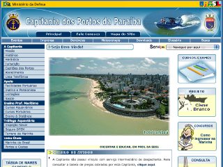 Thumbnail do site Capitania dos Portos da Paraíba