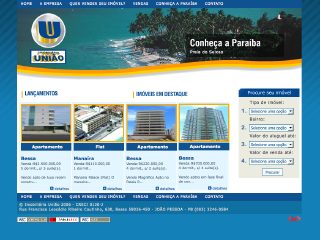 Thumbnail do site Imobiliária União
