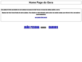 Thumbnail do site Geraldo Nicolau B. M. Jnior