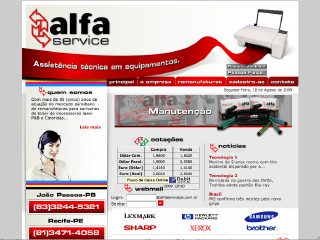 Thumbnail do site Alfa Service