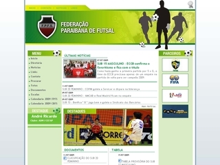 Thumbnail do site Federação Paraibana de Futebol de Salão
