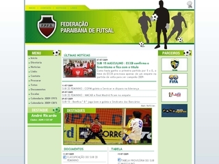 Thumbnail do site Federao Paraibana de Futebol de Salo