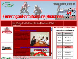 Thumbnail do site FPBMX - Federação Paraibana de Bicicross