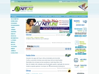 Thumbnail do site Netline Internet Wireless