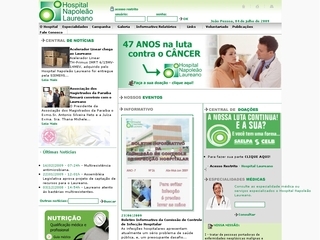 Thumbnail do site Hospital Napoleão Laureano