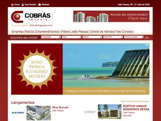 Thumbnail do site Cobrás Imóveis