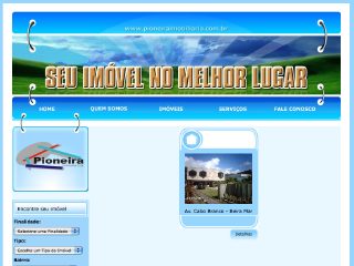 Thumbnail do site Pioneira Imobiliria