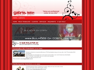 Thumbnail do site Gabriel Isoton Webdesigner.