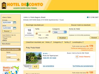 Thumbnail do site Hotel ou pousada com desconto em Porto Seguro