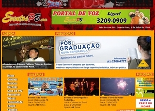 Thumbnail do site EVENTOSPB.COM - com voc em todos os momentos!