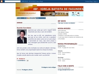 Thumbnail do site IBF -  Igreja Batista de Fagundes