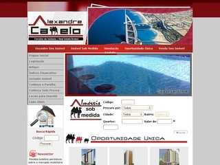 Thumbnail do site Alexandre Camelo - Imveis em Joo Pessoa