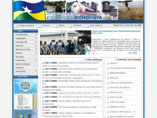 Thumbnail do site Governo do Estado de Rondnia