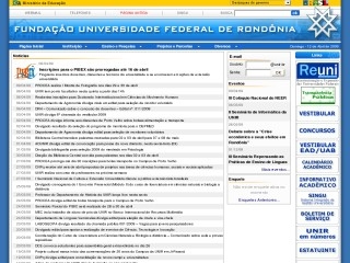 Thumbnail do site UNIR - Universidade Federal de Rondnia