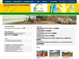 Thumbnail do site Prefeitura Municipal de Nova Mamor