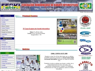 Thumbnail do site FERKI - Federao Rondoniense de Karat Interestilos