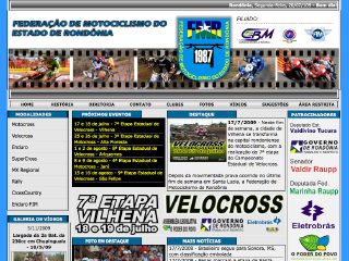 Thumbnail do site FMR - Federao de Motociclismo do Estado de Rondnia