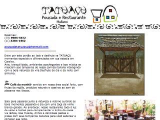 Thumbnail do site Pousada Tatuau
