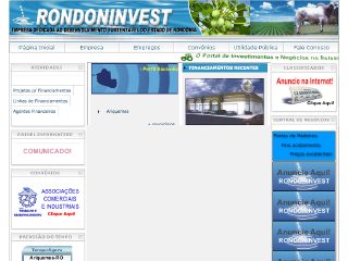 Thumbnail do site Rondoninvest.com.br