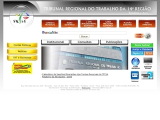 Thumbnail do site Tribunal Regional do Estado 14a. Regio
