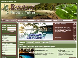 Thumbnail do site Ecotur Viagens e Turismo