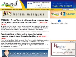 Thumbnail do site Rondnia Jurdico