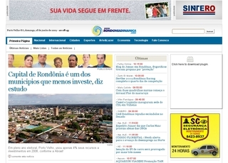 Thumbnail do site Rondnia Dinmica