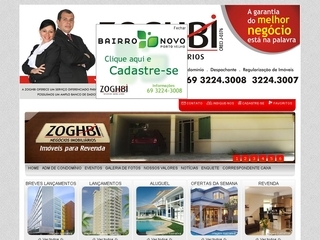 Thumbnail do site Zoghbi Negcios Imobilirios