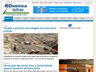 Thumbnail do site Rondnia In Foco