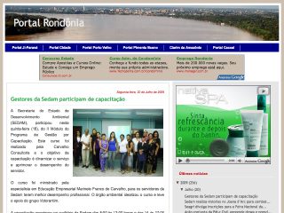 Thumbnail do site Portal Rondnia
