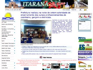 Thumbnail do site Prefeitura Municipal de Itarana