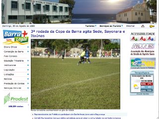 Thumbnail do site Prefeitura Municipal de Conceio da Barra