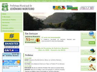 Thumbnail do site Prefeitura Municipal de Jernimo Monteiro