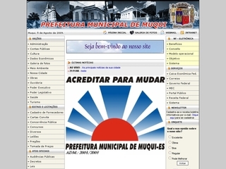 Thumbnail do site Prefeitura Municipal de Muqui