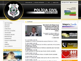 Thumbnail do site Polícia Militar do Estado do Espírito Santo