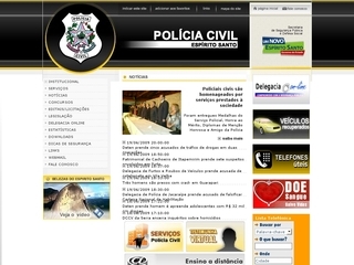 Thumbnail do site Polcia Civil do Estado do Esprito Santo