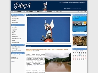 Thumbnail do site Guacui.com.br: Informao e Cultura